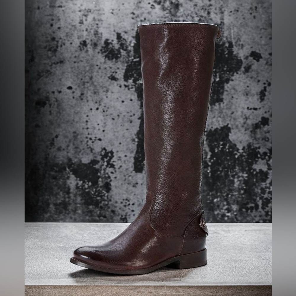 FRYE Women's Melissa Button Back-Zip Boot Size 7.5B